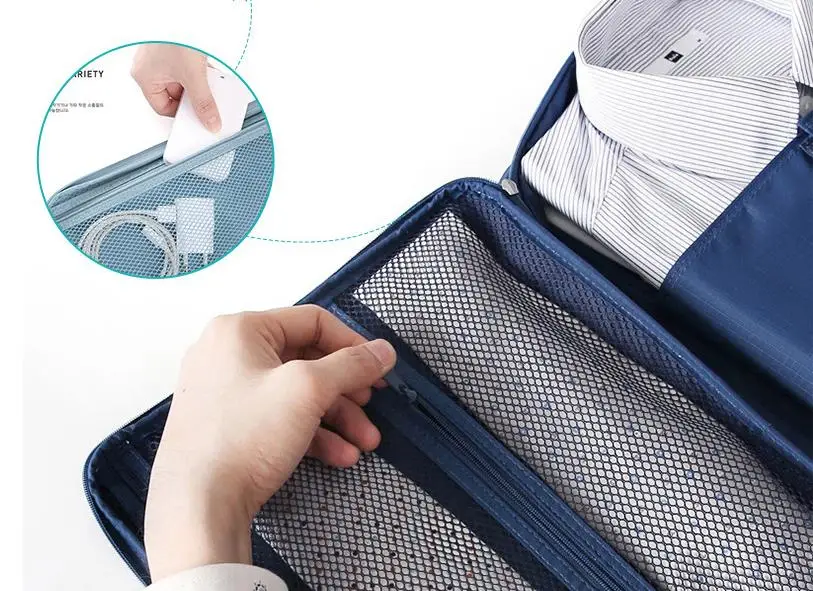 Outdoor Shirt Bag, Business Tie Bag, Multifunctional Storage Bag for Business Trips, Clothing Organizer Handbag