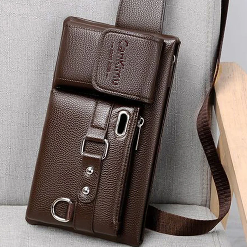 WEIXIER Brand Unisex Single Shoulder Multifunctional Sports Running Large Capacity Waist Men's Chest Bag Casual Crossbody Wallet