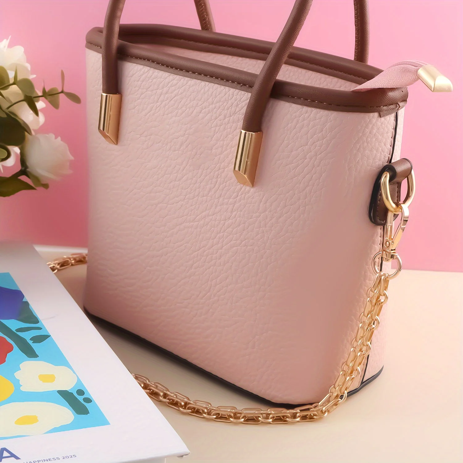 Metal Bag Chain Replacement Parts Accessories for Hand-Woven Shoulder Handbag DIY Handmade Tools Detachable Straps Purse Making