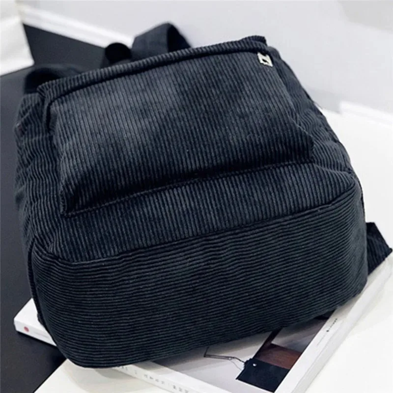 New Corduroy Men's and Women's Backpacks with College Style, Multi-purpose and Large-capacity Outdoor Trendy Student Schoolbags