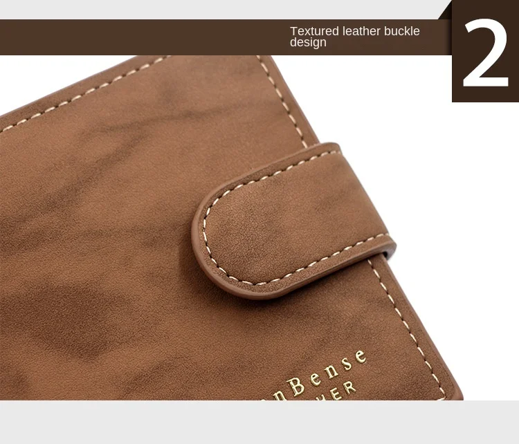 Men's Business Wallet High Quality PU Leather Credit Card Holder Case Male Short Zipper Coin Pocket Purse Money Bag with Hasp
