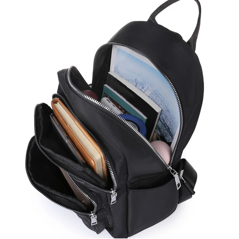 Everyday Versatile Embossed Nylon Rucksack Trendy Multi-color Option, Roomy Storage for Ladies Daily Outdoor Activities