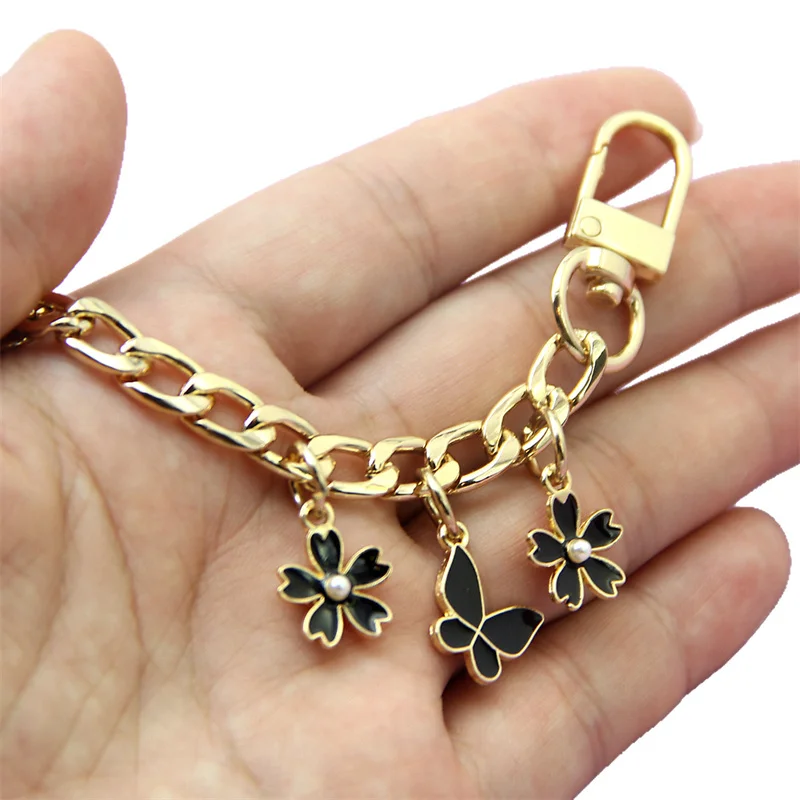 Pearl Flower Purse Chain Bag Extender Crossbody Purse Strap Crossbody Purse Strap Chain Extender