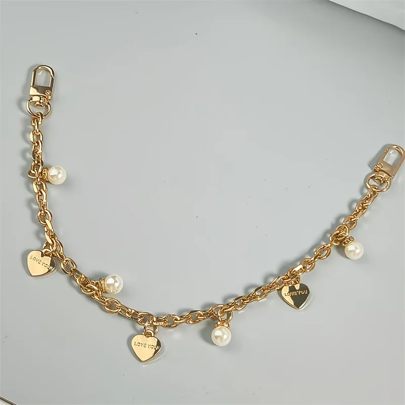 Pearl Flower Purse Chain Bag Extender Crossbody Purse Strap Crossbody Purse Strap Chain Extender