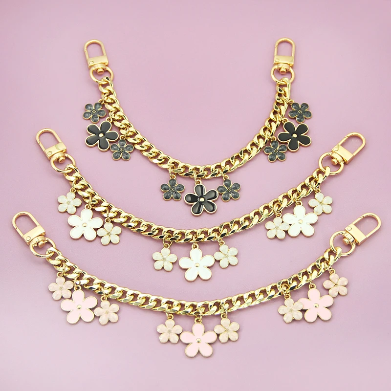 Pearl Flower Purse Chain Bag Extender Crossbody Purse Strap Crossbody Purse Strap Chain Extender