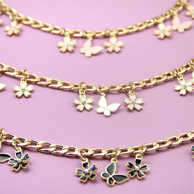 Pearl Flower Purse Chain Bag Extender Crossbody Purse Strap Crossbody Purse Strap Chain Extender