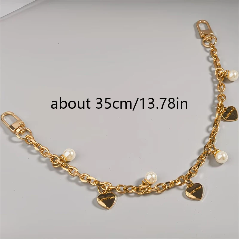 Pearl Flower Purse Chain Bag Extender Crossbody Purse Strap Crossbody Purse Strap Chain Extender
