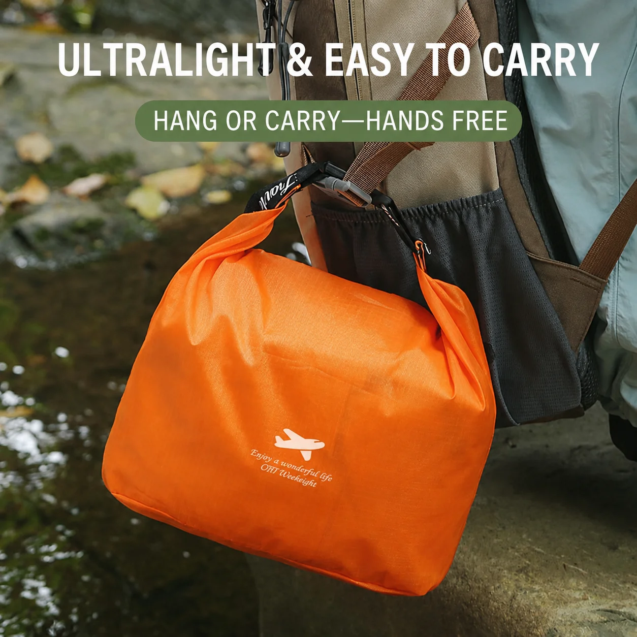 Waterproof Roll Top Travel Storage Bags Oxford Ultralight Ripstop Stuff Sacks for Camping Hiking Dirt Proof Packing Pouches