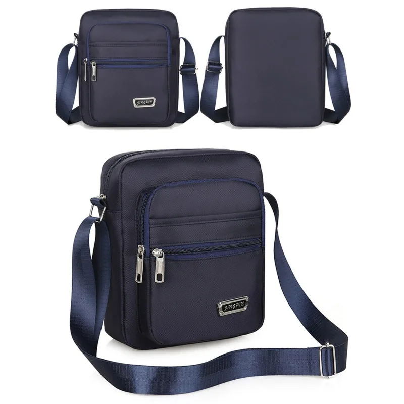 1pc Men's Shoulder Bag Business Leisure Large Capacity Portable Handbag Multi Layer Waterproof Summer Male's Crossbody Bags