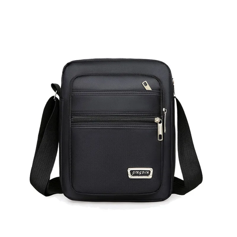 1pc Men's Shoulder Bag Business Leisure Large Capacity Portable Handbag Multi Layer Waterproof Summer Male's Crossbody Bags