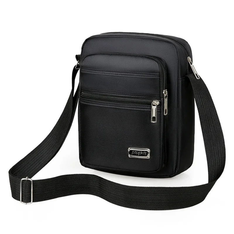 1pc Men's Shoulder Bag Business Leisure Large Capacity Portable Handbag Multi Layer Waterproof Summer Male's Crossbody Bags