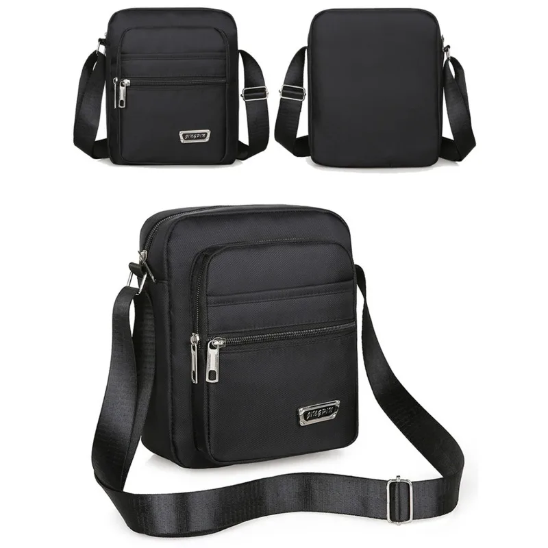 1pc Men's Shoulder Bag Business Leisure Large Capacity Portable Handbag Multi Layer Waterproof Summer Male's Crossbody Bags