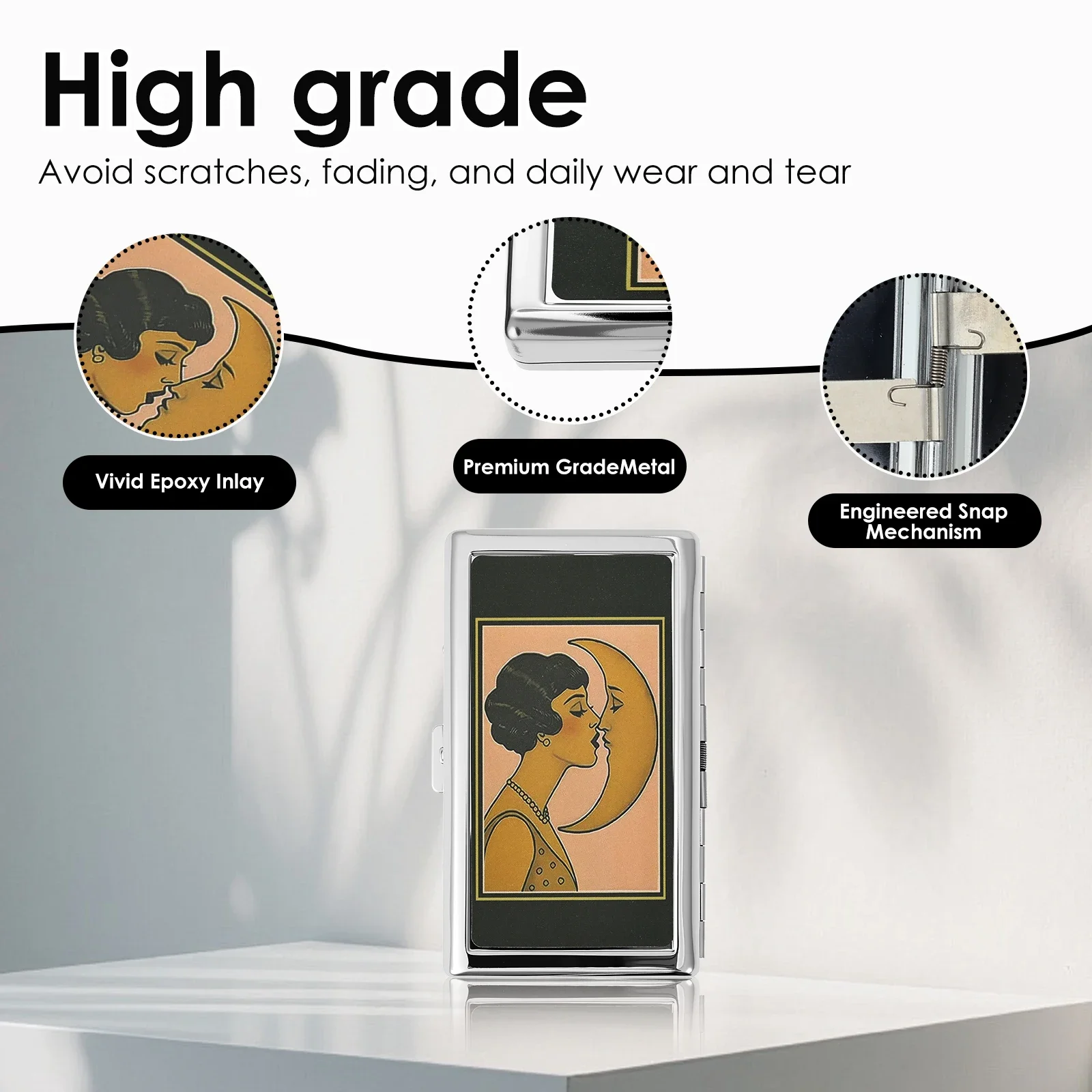 Metal Card Holder for Men Stainless Steel Ultra-thin Vintage Cash Bank Card Case Storage Mini Anti-theft Wallet