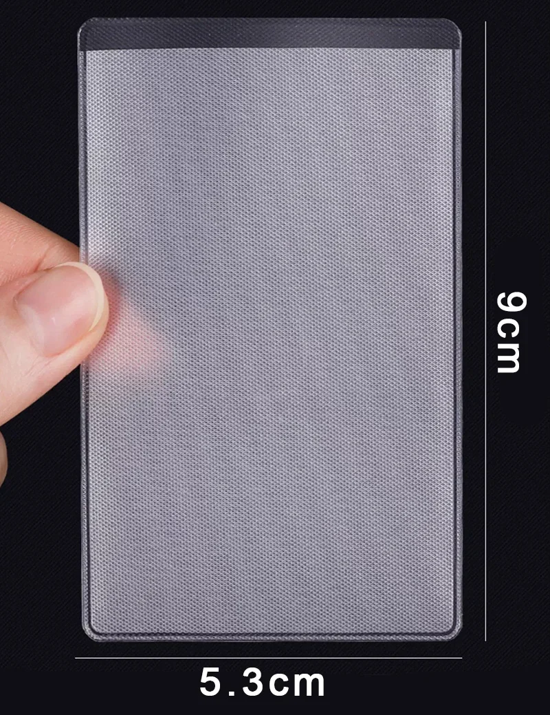 1-50pcs PVC Cards Protector Frosted Transparent Credit ID Card Cover Anti-magnetic Holder Postcard Container Storage Bags Case