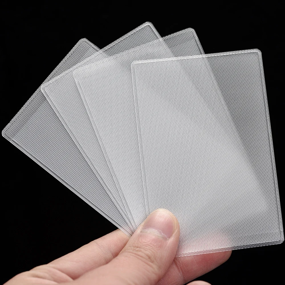 1-50pcs PVC Cards Protector Frosted Transparent Credit ID Card Cover Anti-magnetic Holder Postcard Container Storage Bags Case