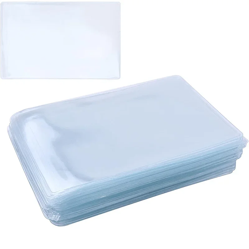 1-50pcs PVC Cards Protector Frosted Transparent Credit ID Card Cover Anti-magnetic Holder Postcard Container Storage Bags Case