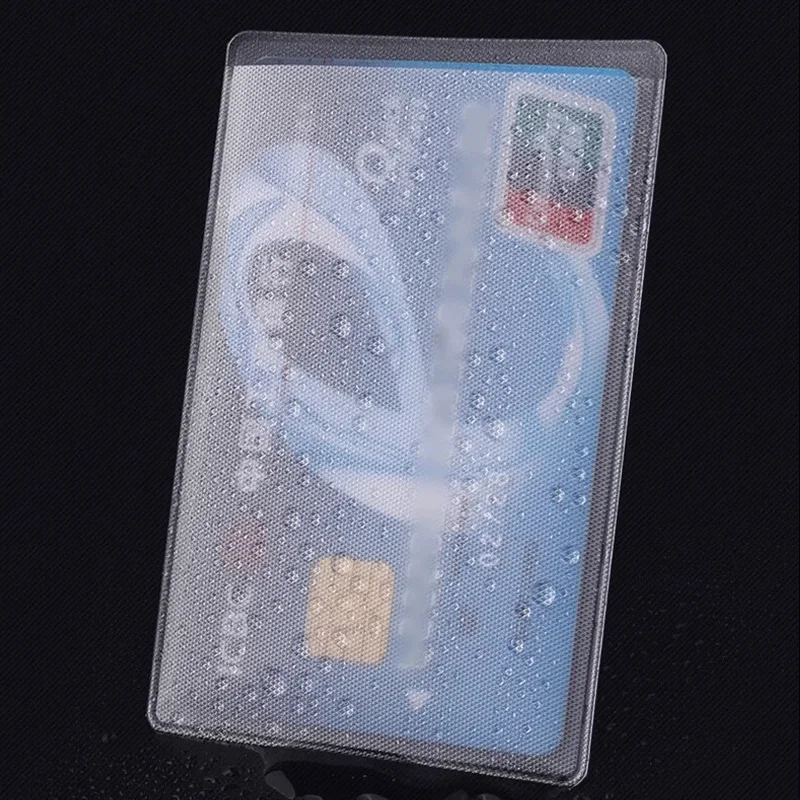1-50pcs PVC Cards Protector Frosted Transparent Credit ID Card Cover Anti-magnetic Holder Postcard Container Storage Bags Case
