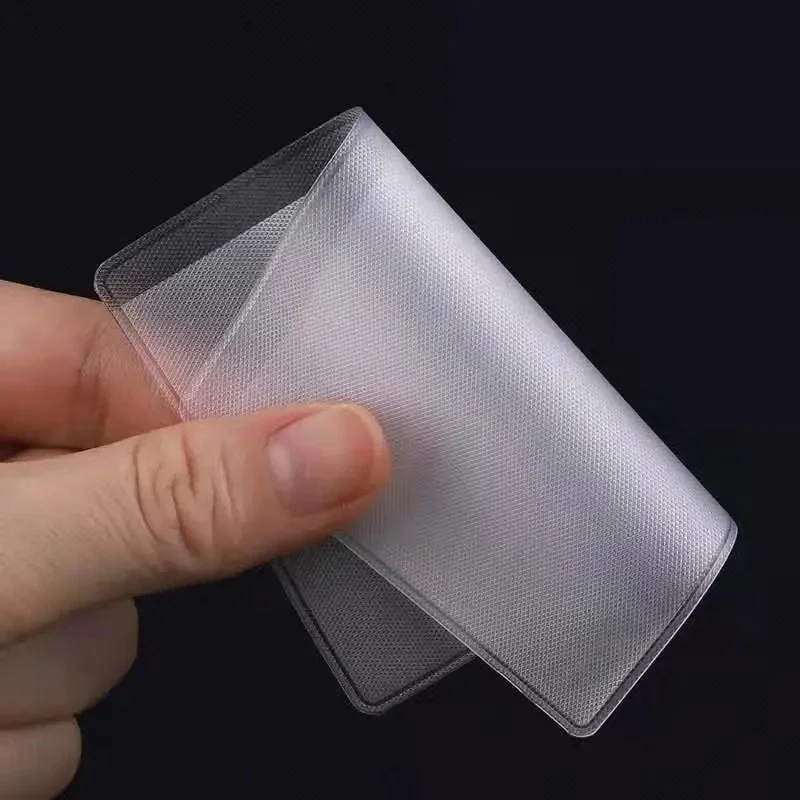1-50pcs PVC Cards Protector Frosted Transparent Credit ID Card Cover Anti-magnetic Holder Postcard Container Storage Bags Case