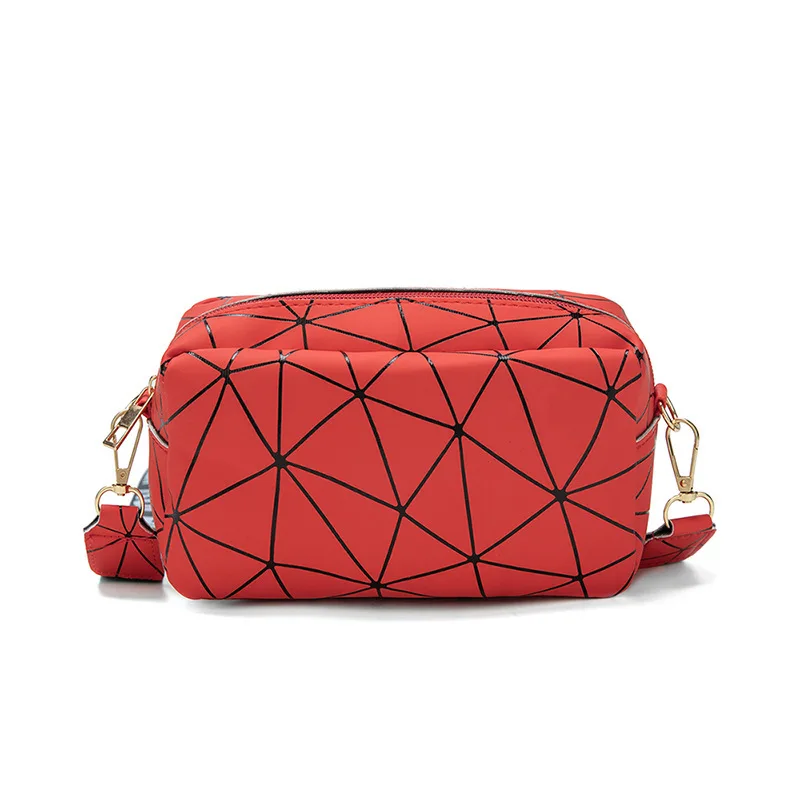 Yogodlns Fashion Laser Shoulder Messenger Bag Female Small Square Bag PU Leather Crossbody Bag Trendy New Satchel Bag Bolsa