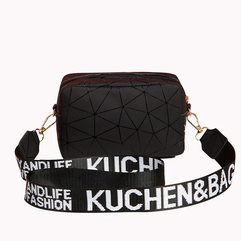 Yogodlns Fashion Laser Shoulder Messenger Bag Female Small Square Bag PU Leather Crossbody Bag Trendy New Satchel Bag Bolsa