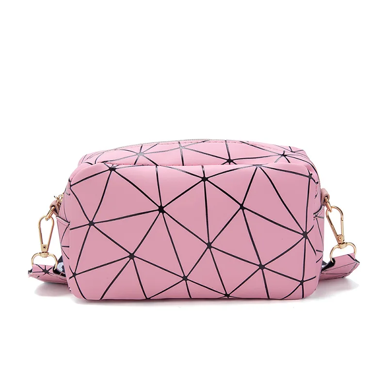 Yogodlns Fashion Laser Shoulder Messenger Bag Female Small Square Bag PU Leather Crossbody Bag Trendy New Satchel Bag Bolsa