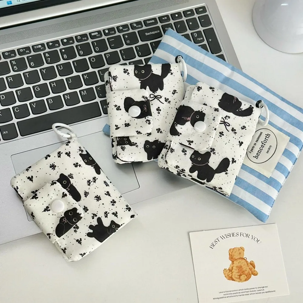 Cute Design Coin Purse Simplicity Style Catoon Pattern Korean Fashion Wallet Portable Size Multi-layer Card Holder For Girls