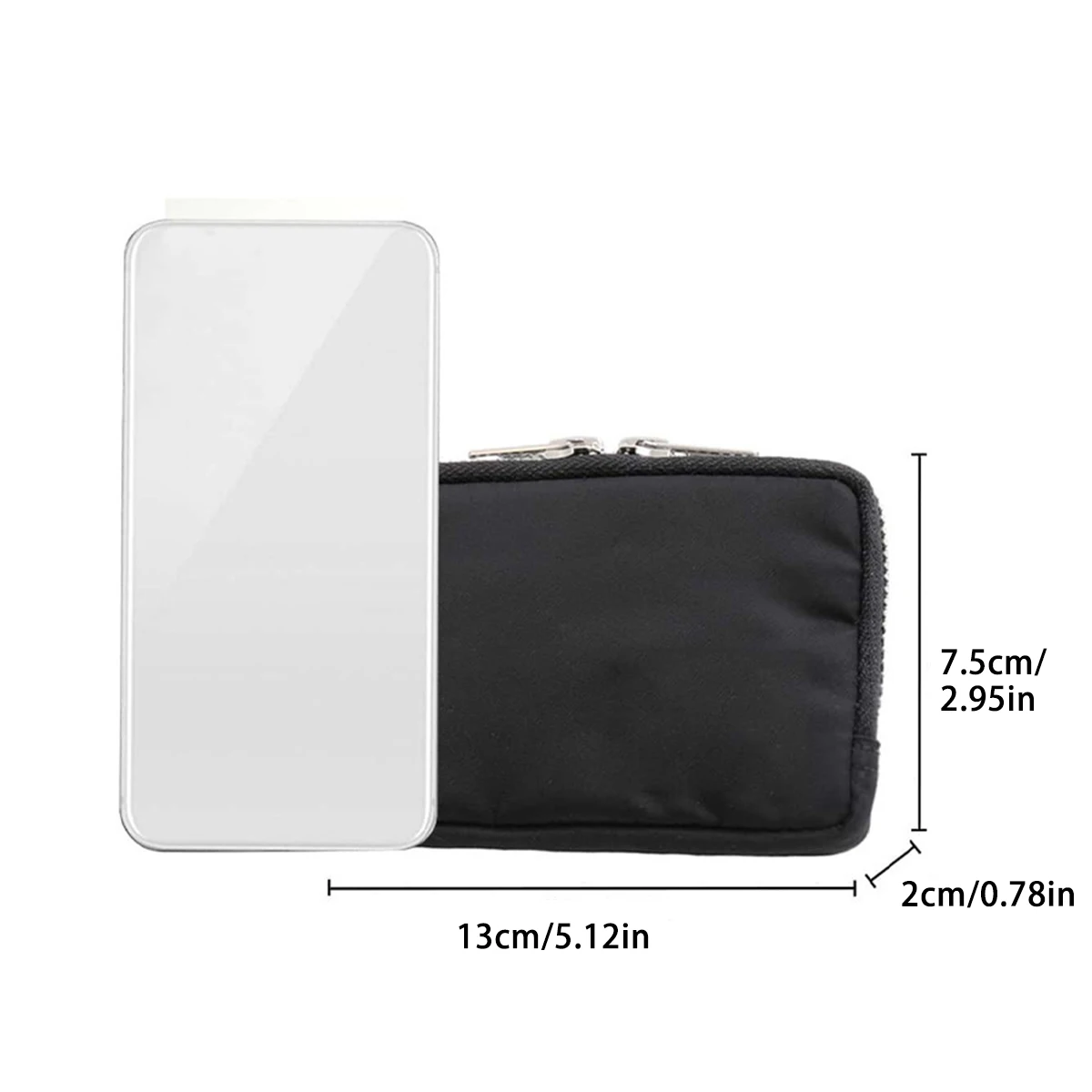 Slim-Style Waterproof Nylon Small Wallet, Multi-Functional Card Holder, Keychain, Women's Coin Purse
