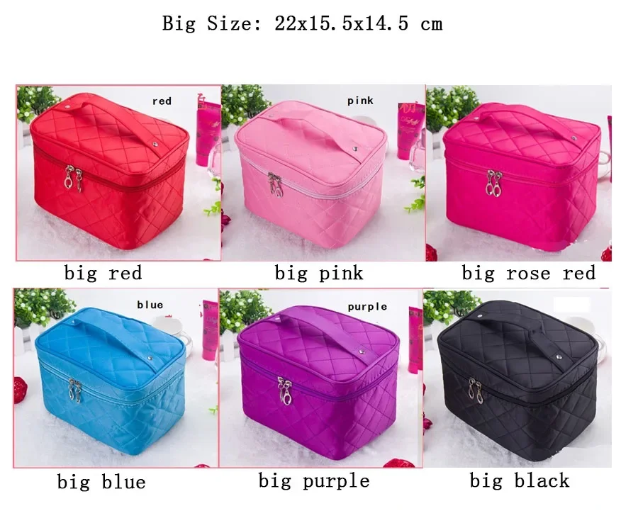 Cosmetic Box 2026 Female Quilted Professional Cosmetic Bag Women's Large Capacity Storage Handbag Travel Toiletry Makeup Bag ML1