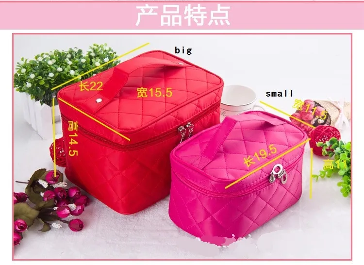 Cosmetic Box 2026 Female Quilted Professional Cosmetic Bag Women's Large Capacity Storage Handbag Travel Toiletry Makeup Bag ML1