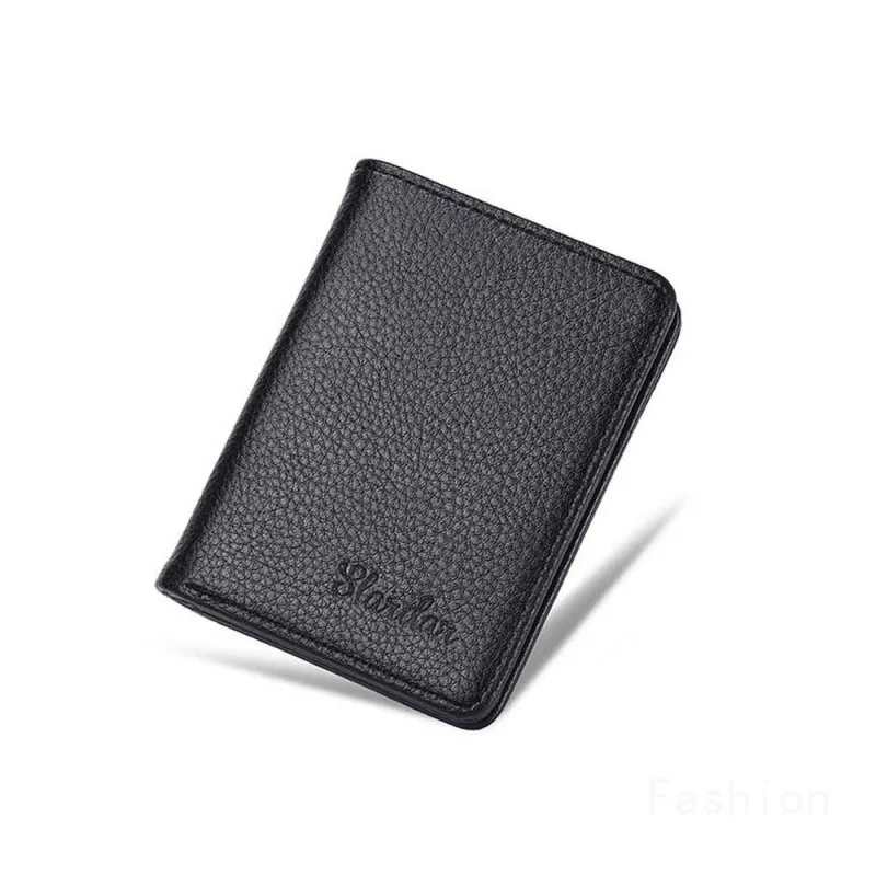 Ultra Thin Men's Vertical PU Leather Wallet With Card Holder Multifunctional Leather Case for Cards and Driver's License Purse