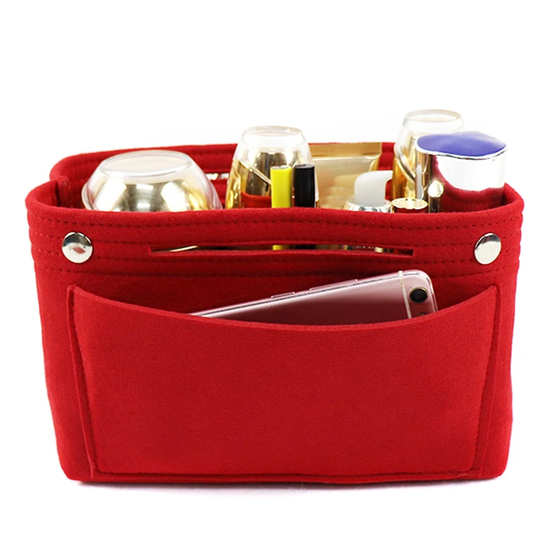 Multifunction Insert Makeup Bag Women Travel Inner Purse Cosmetic Bags For Ladies Portable Storage Organizer Tote 2024
