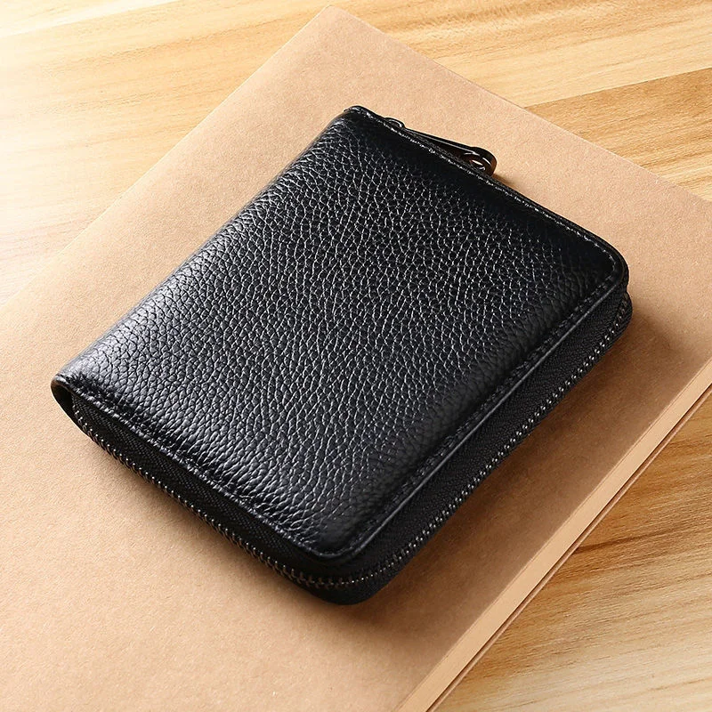 20 Detents Cards Holders PU Business Bank Credit Bus ID Card Holder Cover Coin Pouch Anti Demagnetization Wallets Bag Organizer