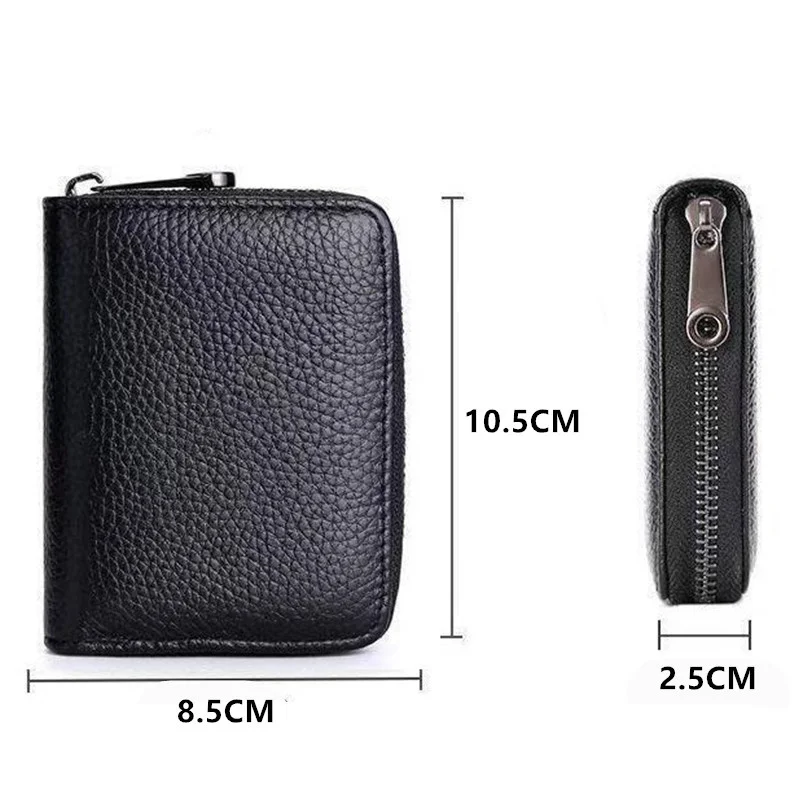 20 Detents Cards Holders PU Business Bank Credit Bus ID Card Holder Cover Coin Pouch Anti Demagnetization Wallets Bag Organizer