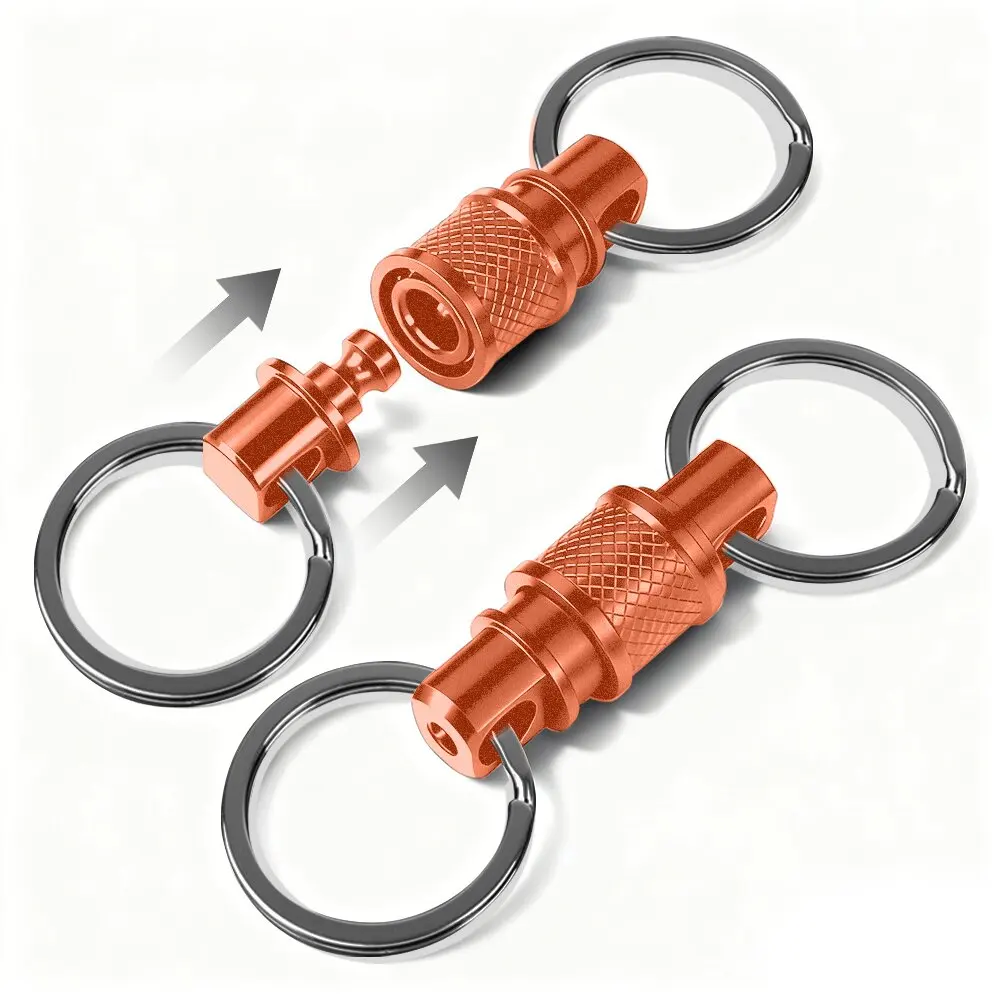 Quick Release Keychain, Retractable Key Chain Detachable Keychain Clip,Pull Apart Key Rings for Men Women