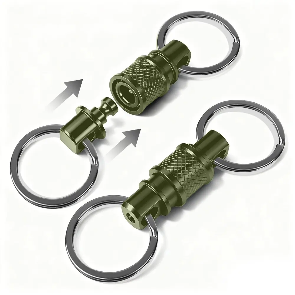 Quick Release Keychain, Retractable Key Chain Detachable Keychain Clip,Pull Apart Key Rings for Men Women