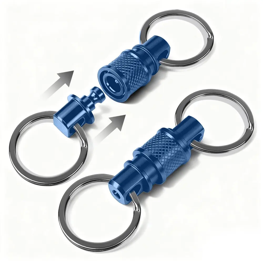 Quick Release Keychain, Retractable Key Chain Detachable Keychain Clip,Pull Apart Key Rings for Men Women