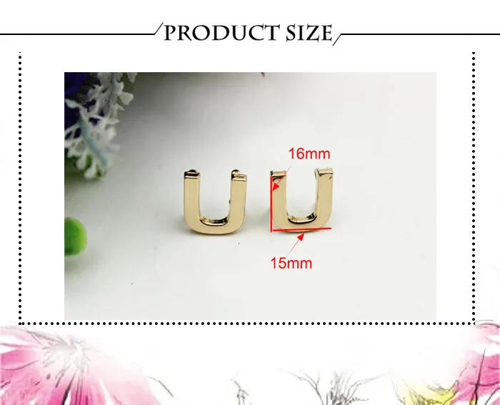 5Pcs DIY English 26 Letter Metal Rivets Claw Studs For Bags Clothes Hats Leather Decor Alphabets Claw Rivet Handmade Crafts