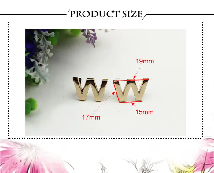 5Pcs DIY English 26 Letter Metal Rivets Claw Studs For Bags Clothes Hats Leather Decor Alphabets Claw Rivet Handmade Crafts