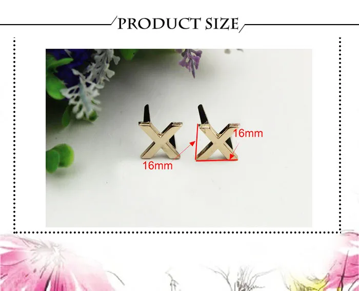 5Pcs DIY English 26 Letter Metal Rivets Claw Studs For Bags Clothes Hats Leather Decor Alphabets Claw Rivet Handmade Crafts