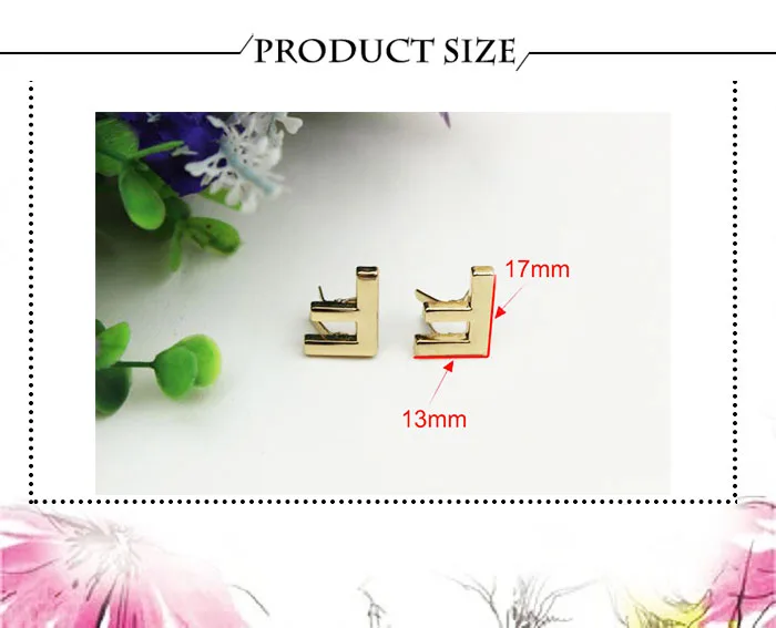 5Pcs DIY English 26 Letter Metal Rivets Claw Studs For Bags Clothes Hats Leather Decor Alphabets Claw Rivet Handmade Crafts
