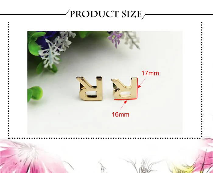 5Pcs DIY English 26 Letter Metal Rivets Claw Studs For Bags Clothes Hats Leather Decor Alphabets Claw Rivet Handmade Crafts