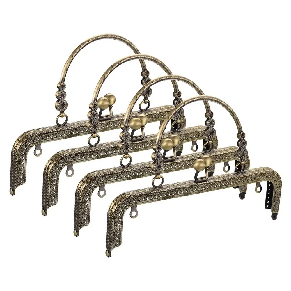 Purse Clasp Frame Bag Kiss Clasp Lock Metal Purse Frame for DIY Craft Purse Bag Making 18CM/20CM