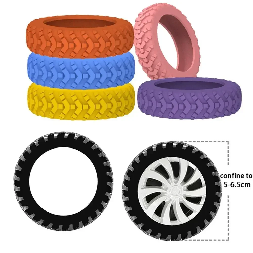 8Pcs Luggage Wheel Protector Suitcase Wheel Protection Cover Thicken Non-slip Wear-resistant Reduce Noise Silicone Casters Cover