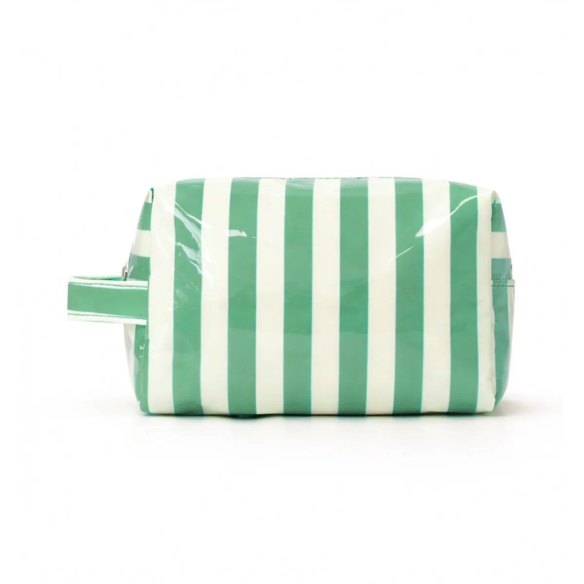 Stylish Pink Strip Makeup Bag Portable Travel Large Capacity Lipstick Storage Bag Handbag Cosmetic Bag Toiletry Bags Girls Gifts