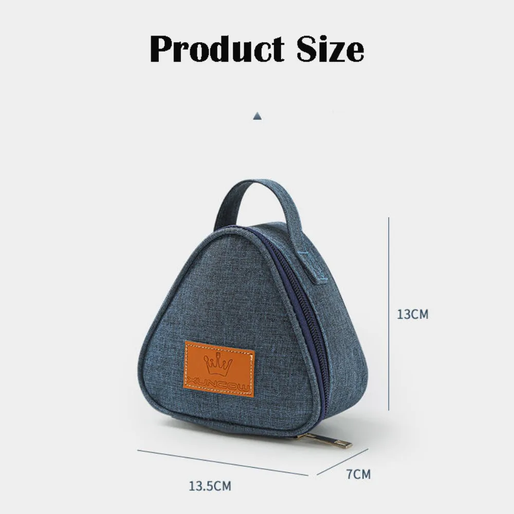 High Quality Portable Triangular Insulation Bag Aluminum Foil Mini Thermal Cooler Lunch Tote Durable Student Rice Ball Bag