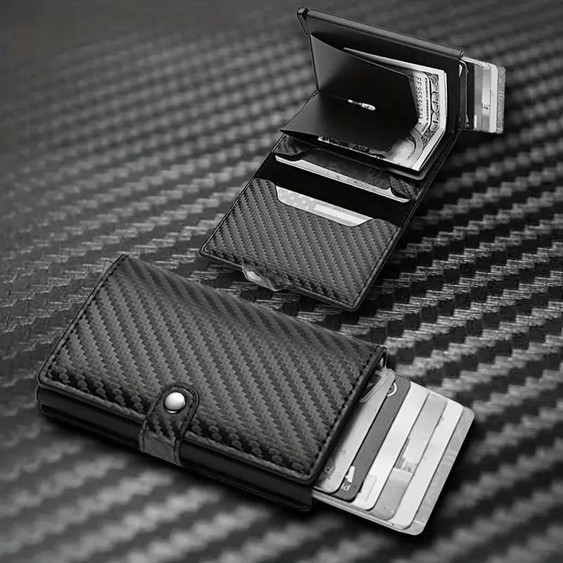 Wallet for Men Wallet with Slim Pop Up Card Holder Bifold Minimalist Smart Wallet RFID Blocking Credit Card Holder