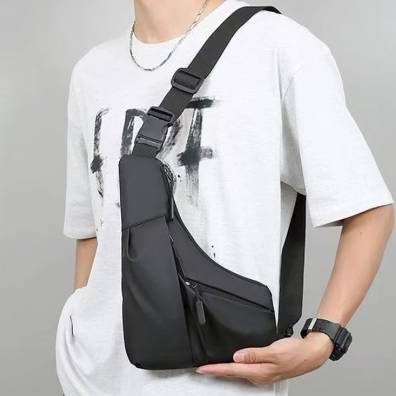 Men's Versatile Casual Chest Bag Multi-color Option Crossbody Shoulder Bag for Daily Commuting Outings