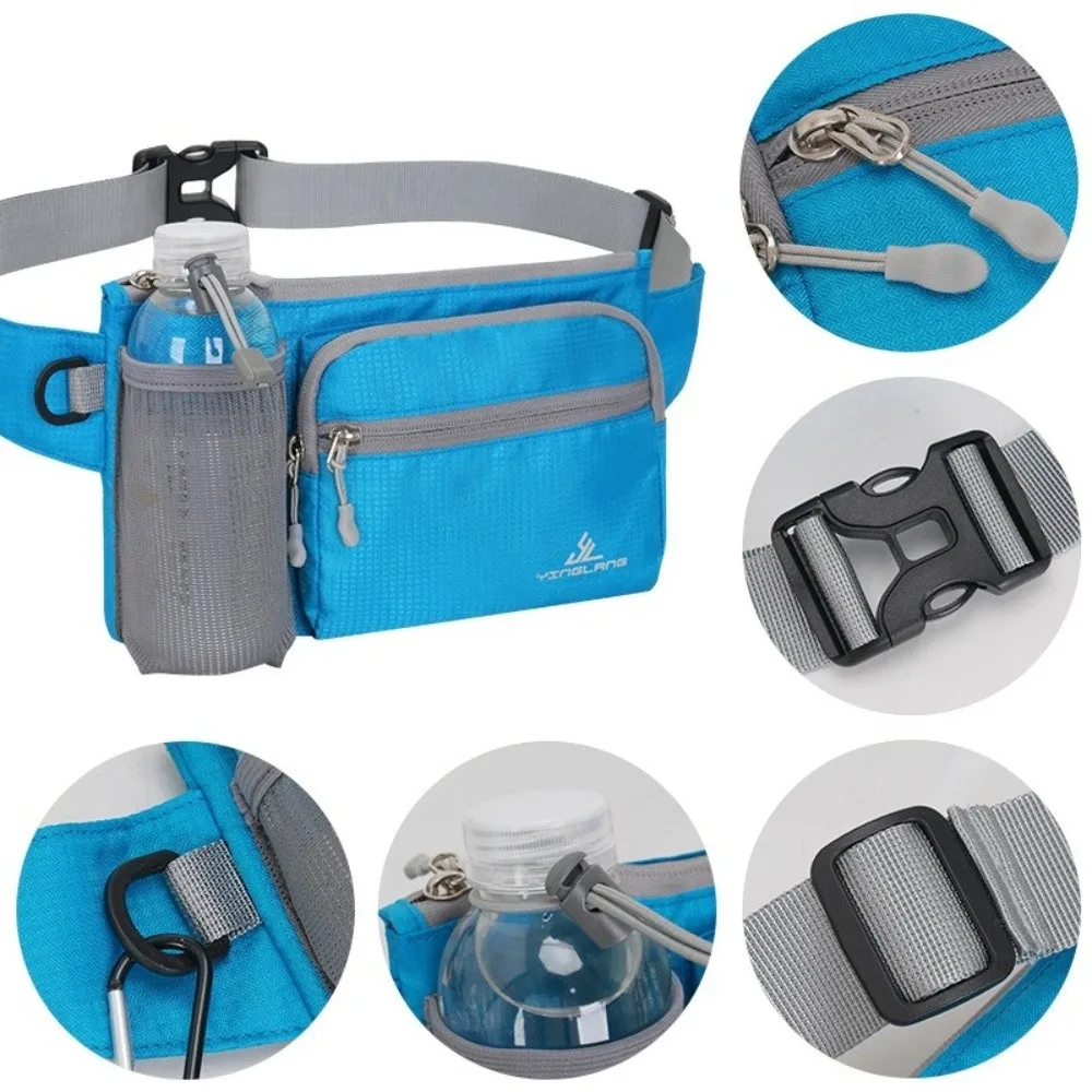 Multifunctional Waist Bag Waterproof Invisible Design Phone Chest Bag Lightweight Oxford Material Water Bottle Bag