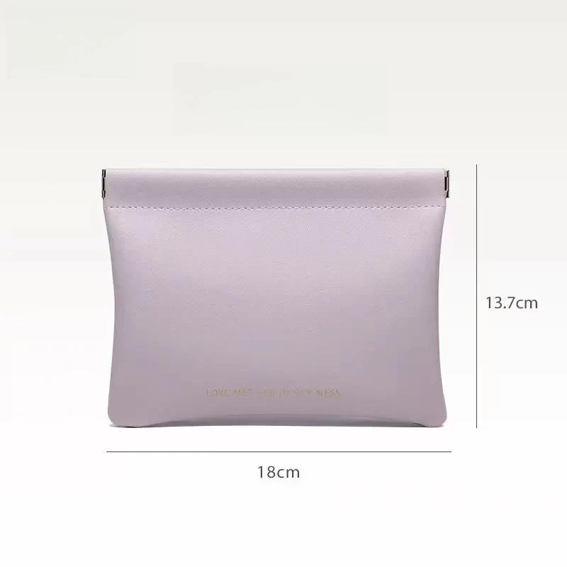 Mini Portable Storage Pouch for Headphones, Coins, Lipstick | Auto Close PU Bullet Storage Bag