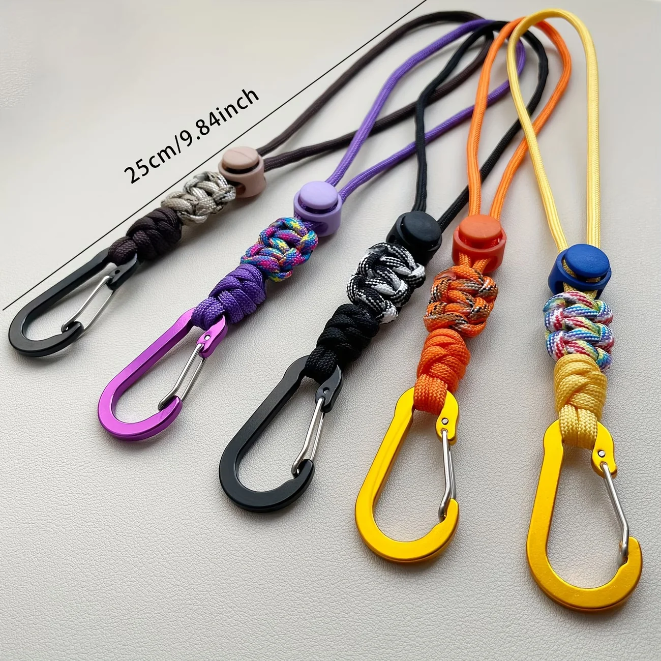 1Pc Water Bottle Holder with Lanyard, Alloy Hook Keychain, Portable Clip for Travel Hiking Backpack Accessory